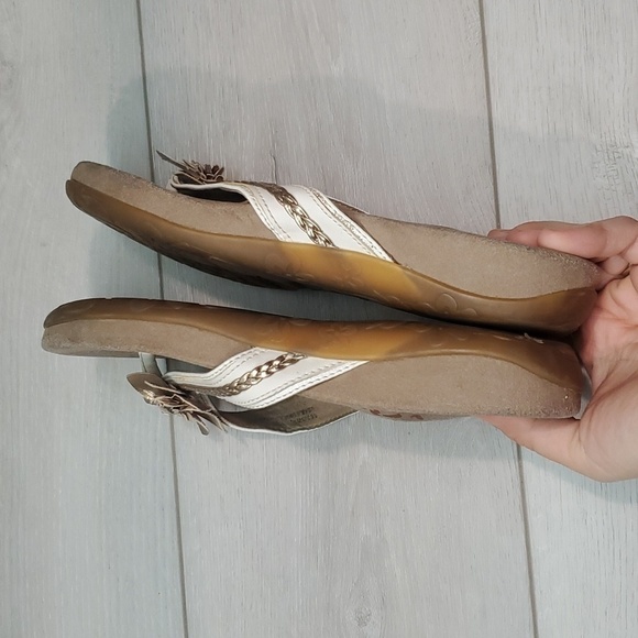 Aetrex Womens Comfort Sandals Thong Flats shoes sz 8.5 - Picture 8 of 11